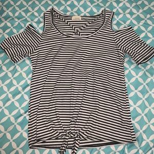 Black and white striped shirt